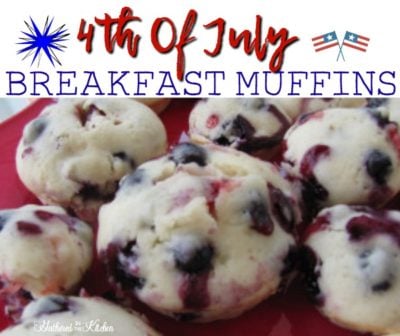 4th of july muffins
