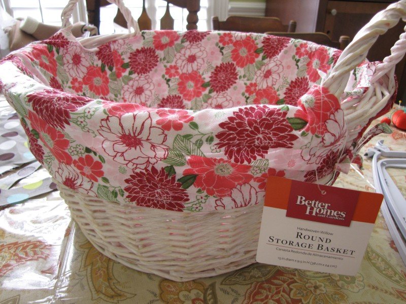 How to Make a Round Basket Liner with Handles: Easy DIY Sewing Tutorial ...