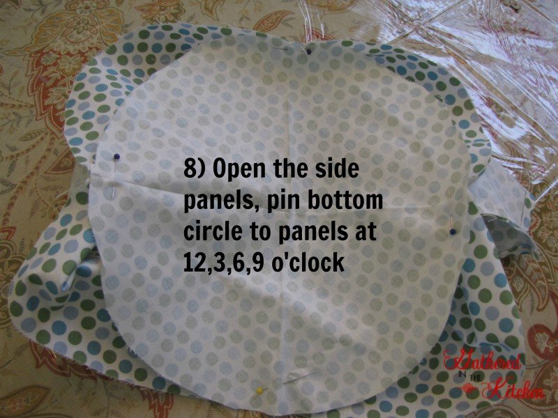 How to Make a Round Basket Liner with Handles: Easy DIY Sewing Tutorial ...