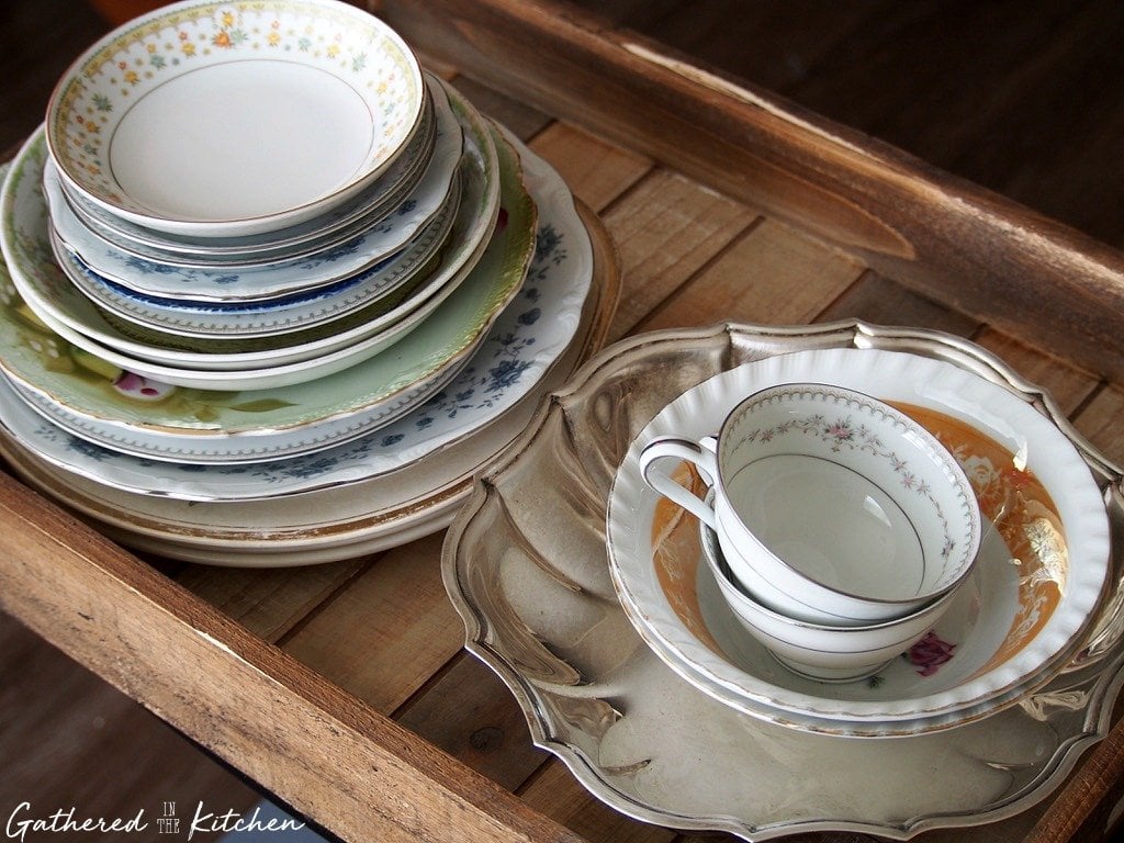 Antique China Dishes 1 Gathered In The Kitchen Antique China Dishes 1 Gathered In