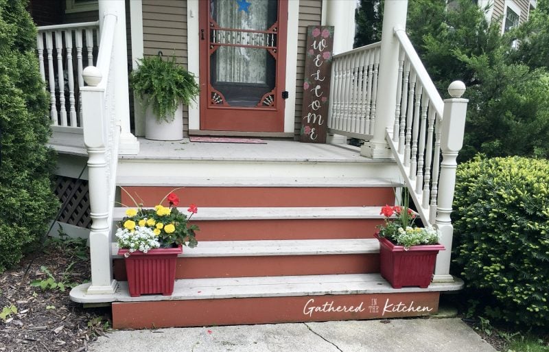 DIY Welcome Wooden Porch Sign