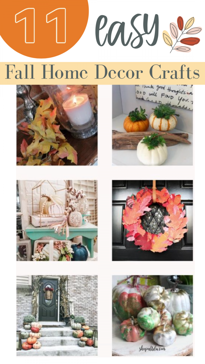 11 easy fall home decor crafts | gathered in the kitchen