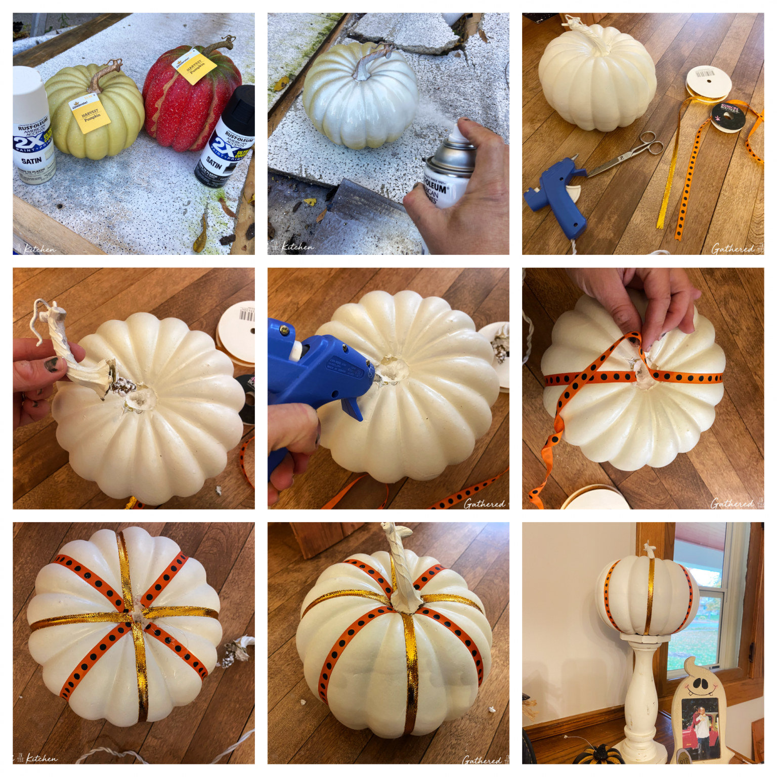 6 Creative Ways How To Decorate Foam Pumpkins | Gathered In The Kitchen
