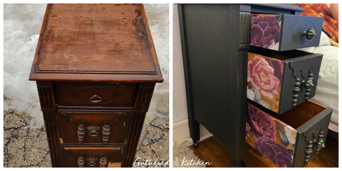 Black Paint for Wood Furniture Gathered in the Kitchen