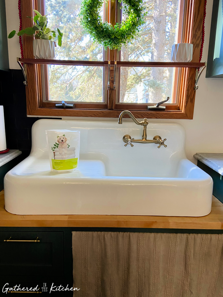 How To Clean A White Sink Cast Iron Sink Gathered in the Kitchen