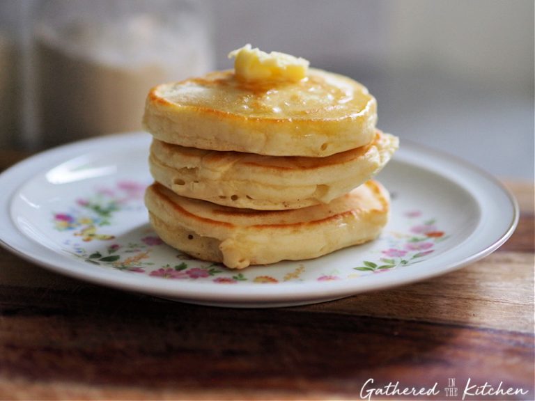 The Best Homemade Pancake Recipe From Scratch | Gathered In The Kitchen
