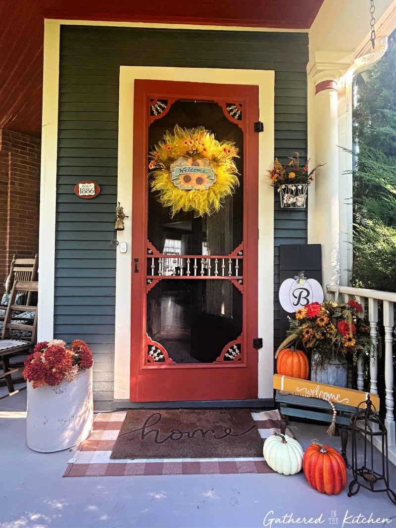 Fall Porch Decor | Gathered In The Kitchen 