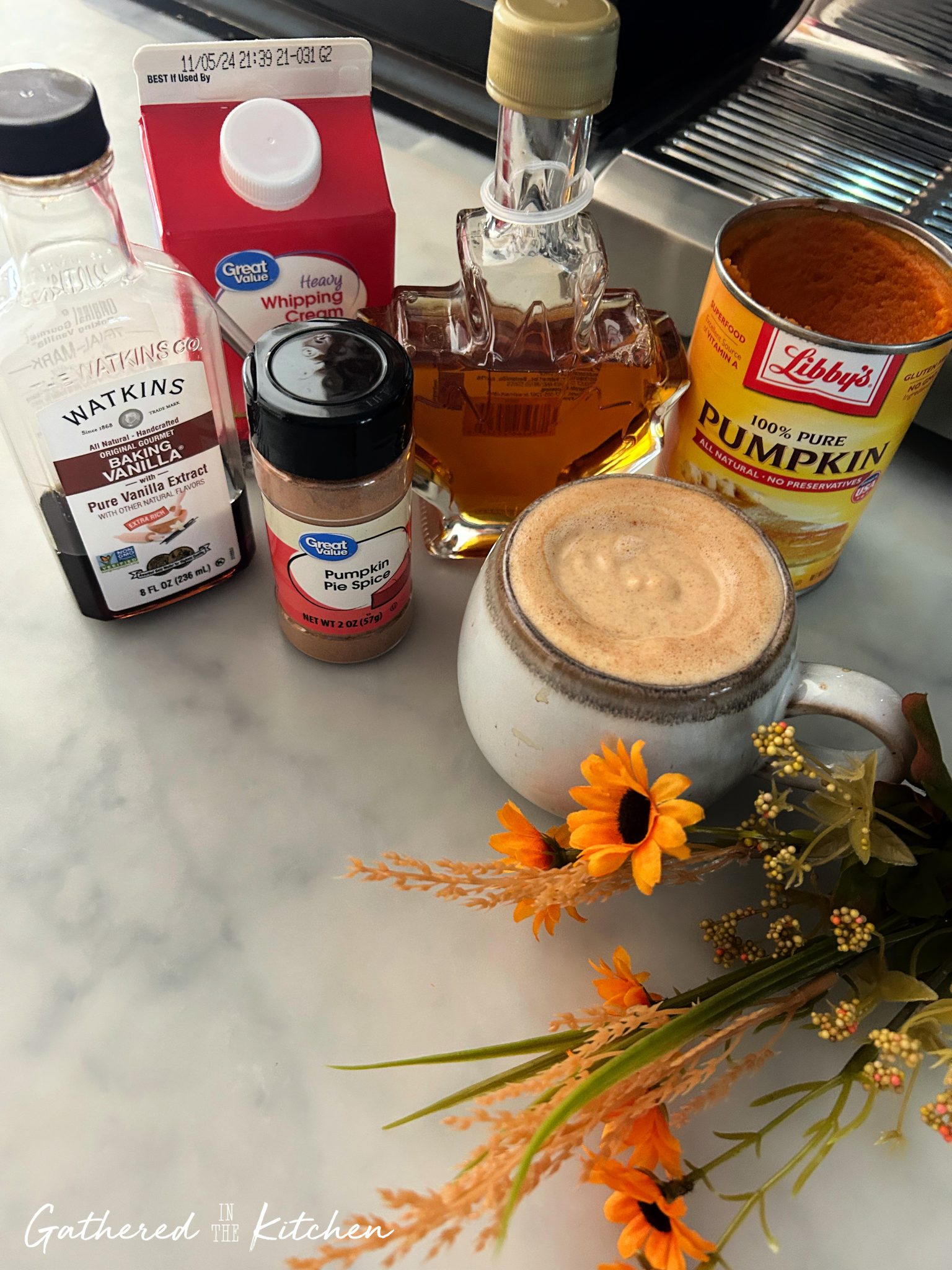 Pumpkin Coffee Cold Foam Recipe | Gathered In The Kitchen
