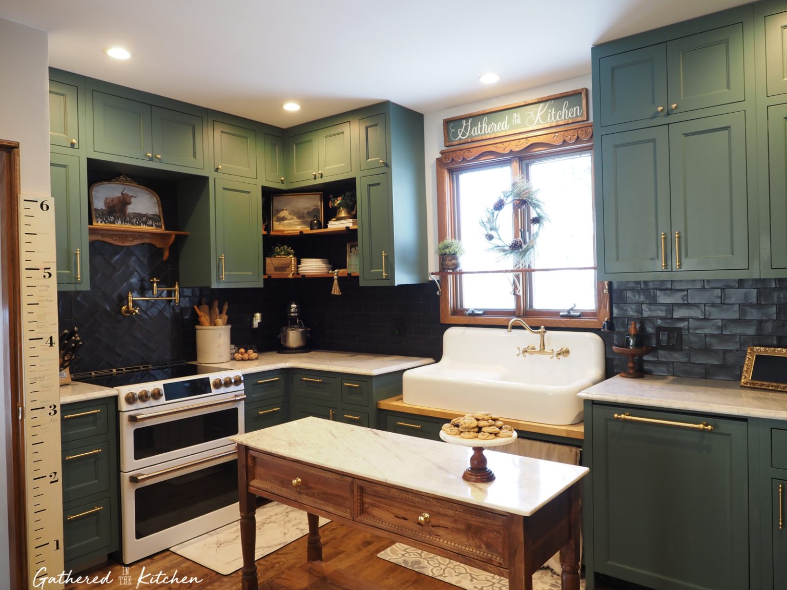 Green Victorian Kitchen Renovation | Almost Complete | Gathered In The ...